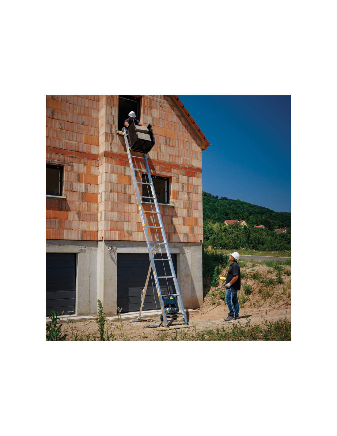 Monte-matériaux MSW 200 Kg – 10 M De Levage, Moteur 1500 W, Plateforme 150x70 Cm | Pour Toits Plats, Chantiers - 4