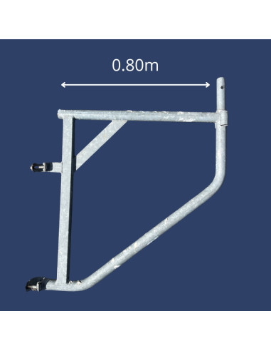 Console de déport 0.80m - Tube rond - Avec manchon avec douilles à colliers - Occasion