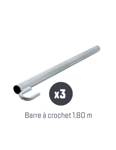 3 x Barres à crochet