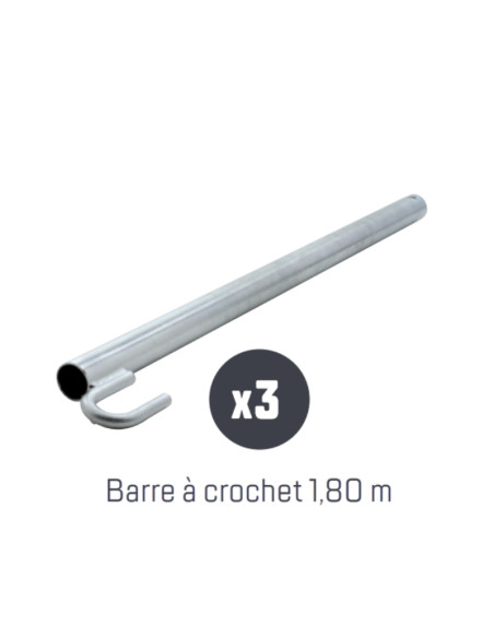 3 x Barres à crochet