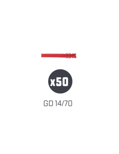 1 x Sachet de 50 chevilles