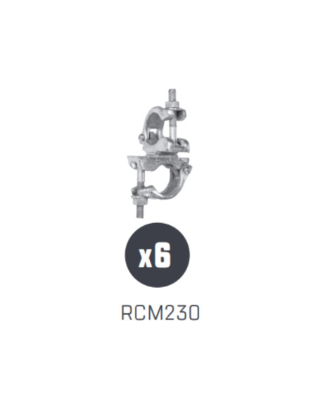 6 x Colliers orientables