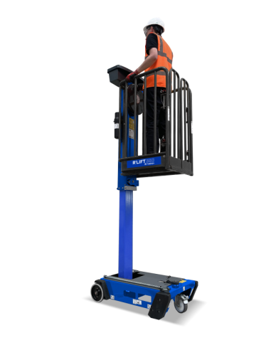 Plate-forme élévatrice manuelle R'LIFT 350 avec ouvrier