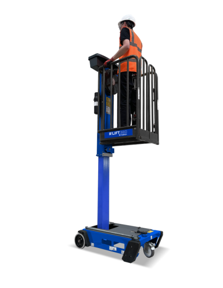 Plate-forme élévatrice manuelle R'LIFT 350 avec ouvrier
