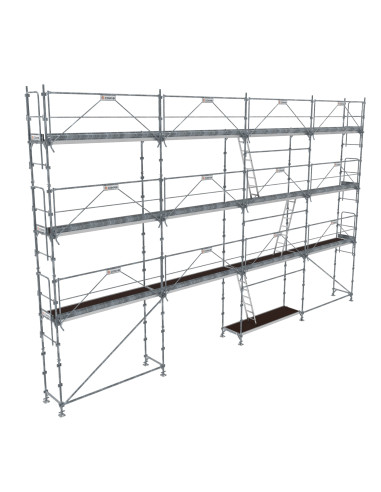 Lot Échafaudage 104m² - MEDIUM FUSIO - R200 Acier - TUBESCA-COMABI