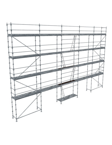 Lot Échafaudage Pignon 88m² - R200 Acier - TUBESCA-COMABI