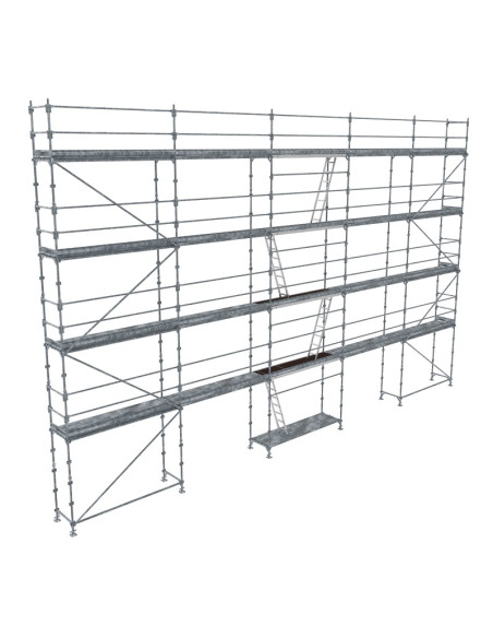 Lot Échafaudage Pignon 88m² - R200 Acier - TUBESCA-COMABI