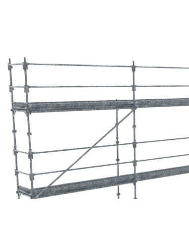 Lot Échafaudage Pignon 88m² - R200 Acier - TUBESCA-COMABI