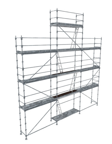 Lot Échafaudage Pignon 88m² - R200 Acier - TUBESCA-COMABI