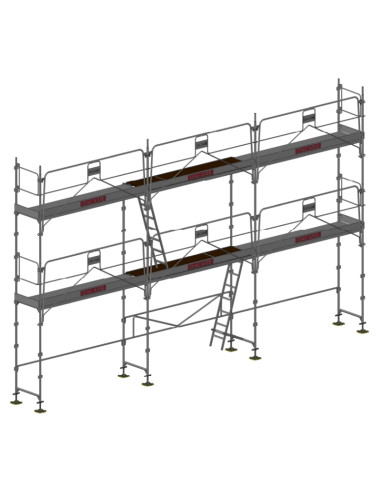 Lot 60 m² - Échafaudage Fixe Acier -...