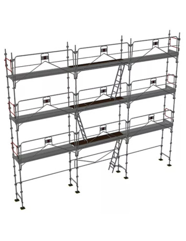 Lot 80 m² - Échafaudage Fixe Acier - DUO45+ MDS - DACAME