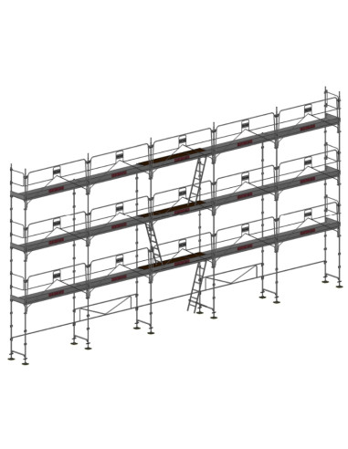 Lot 128 m² - Échafaudage Fixe Acier - DUO45+ MDS - DACAME