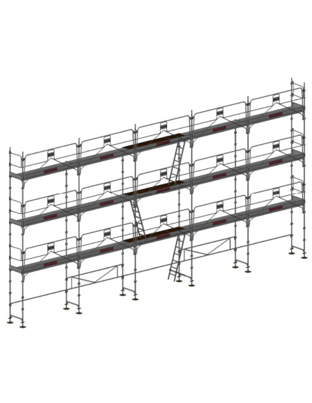 Lot 128 m² - Échafaudage Fixe Acier - DUO45+ MDS - DACAME